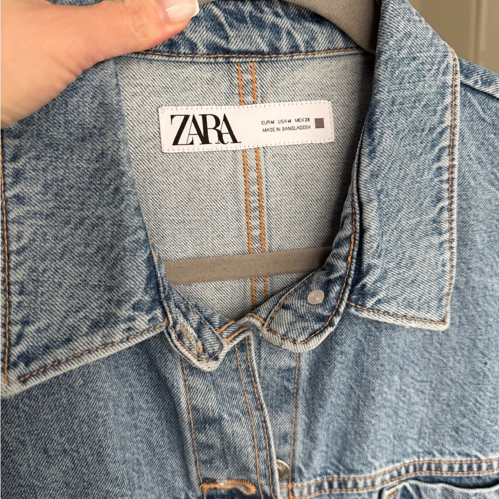 Zara Light Blue Denim Jacket - Picture 4 of 4